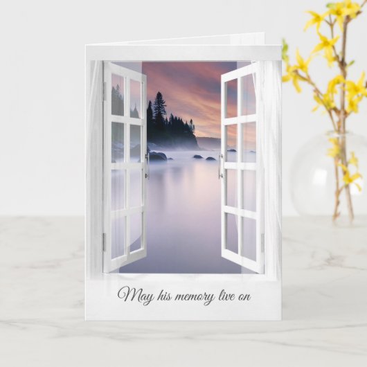 Beileid des Nebel-Sees Karte (Gelbe Blume)