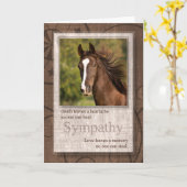 Beileid des Tieres Verlust eines Westerns Brown Karte (Gelbe Blume)