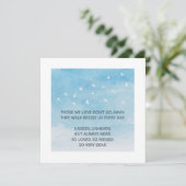 Beileid Die, die wir Liebe nicht weggehen Karte (Stehend Vorderseite)