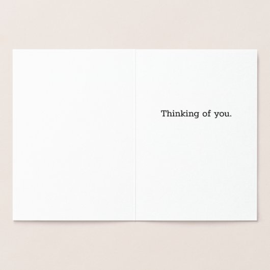 Beileid Dog Folienkarte (Innenseite)