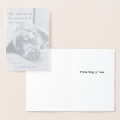 Beileid Dog Folienkarte (Anzeige)