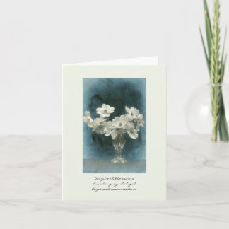 Beileid Dogwood symbolisiert Hoffnung Karte