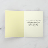 Beileid Door mit Sonnenschein Karte (Innenseite)