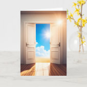 Beileid Door mit Sonnenschein Karte (Gelbe Blume)