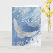 Beileid Dove-Peace Karte (Gelbe Blume)