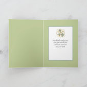 Beileid Edelweiss Schweizer Alpenfenster Karte (Innenseite)