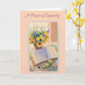 Beileid-EIn Gebet der Beileids-Karte Karte (Gelbe Blume)