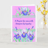 Beileid-EIn Gebet für Sie mit tiefstem Beileid Karte (Gelbe Blume)