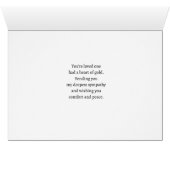 Beileid Ein Herz für goldene Kerzen und Erdnüsse (Innenansicht Horizontal (Unten))