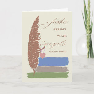 Beileid eine Feder erscheint, wenn Engel Psalm 91: Karte