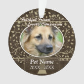 Beileid eines feinen Freundes Ornament (Vorderseite)