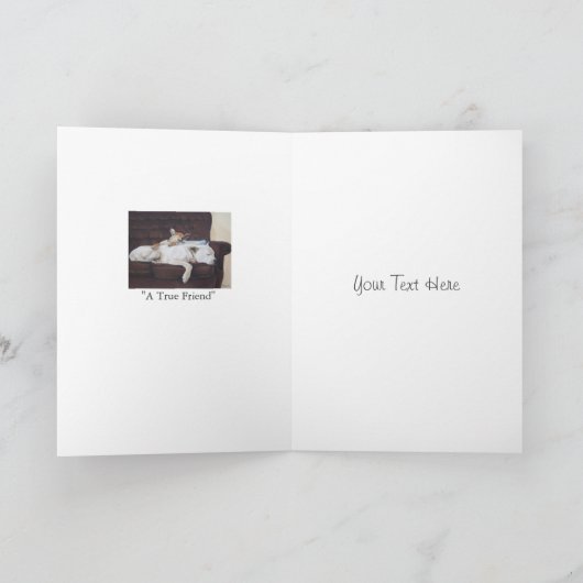 Beileid eines Freundes Karte (Innenseite)