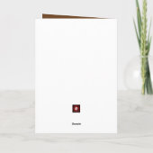 Beileid eines Hundes an der Grenze Karte (Rückseite)