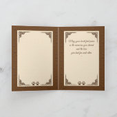 Beileid eines Hundes an der Grenze Karte (Innenseite)