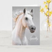 Beileid eines Pferdes Karte (Gelbe Blume)