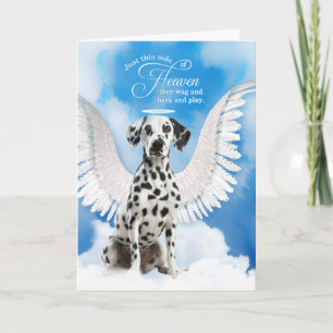 Beileid eines Tieres Verlust eines Hundes Dalmatin Karte