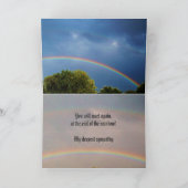 BEILEID, ENDE DER RAINBOW-Karte Karte (Innenseite)