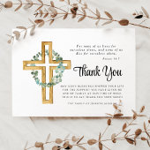 Beileid Eukalyptus Cross Beerdigung Dankeskarte