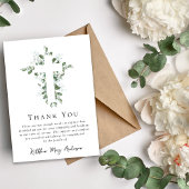 Beileid Eukalyptus Cross Beerdigung Dankeskarte