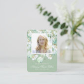 Beileid Eukalyptus Foto Beerdigung Gebetskarte Visitenkarte (Stehend Vorderseite)