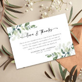 Beileid Eukalyptus Funeral Dankeskarte