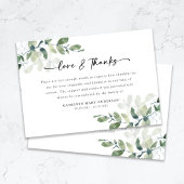 Beileid Eukalyptus Funeral Dankeskarte