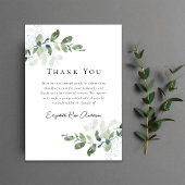 Beileid Eukalyptus Funeral Dankeskarte