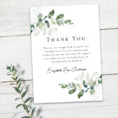 Beileid Eukalyptus Funeral Dankeskarte