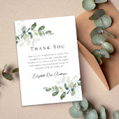 Beileid Eukalyptus Funeral Dankeskarte