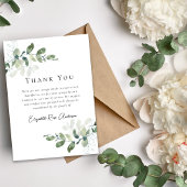 Beileid Eukalyptus Funeral Dankeskarte