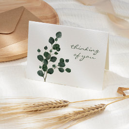 Beileid Eukalyptus Greenery Karte