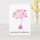 Beileid/Fahrkarte für Brustkrebs Karte (Gelbe Blume)