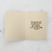 Beileid Feiertagskarte (Innenseite)