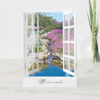 Beileid Felsgarten mit Wasserfällen