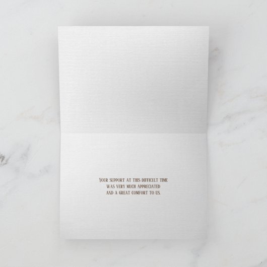 Beileid "Fish Hat" Dankeschön Karte (Innenseite)