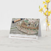 Beileid "Fish Hat" Dankeschön Karte (Gelbe Blume)