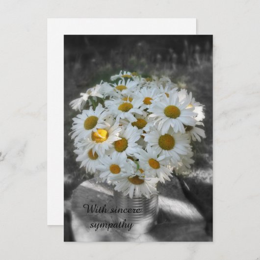 Beileid-Flachkarte (Vorne/Hinten)