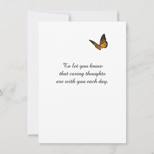 Beileid-Flachkarte (Rückseite)