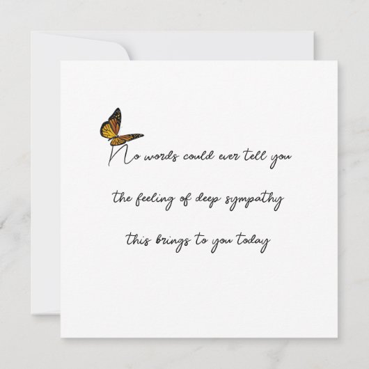 Beileid-Flachkarte (Rückseite)