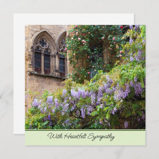 Beileid-Flachkarte (Vorne/Hinten)