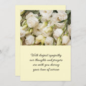 Beileid-Flachkarte Feiertagskarte (Vorne/Hinten)