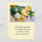 Beileid-Flachkarte Feiertagskarte (Vorne/Hinten)