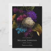 Beileid florale Cross Beerdigung Danke Karte (Vorderseite)