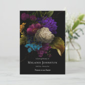 Beileid florale Cross Beerdigung Danke Karte (Stehend Vorderseite)