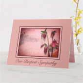 Beileid Flower Karte (Gelbe Blume)