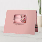 Beileid Flower Karte (Rückseite)