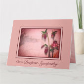 Beileid Flower Karte (Vorderseite)