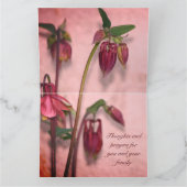 Beileid Flower Karte (Innenseite)