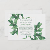 Beileid Foliage Danke Karte (Vorne/Hinten)