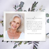 Beileid Foto Beerdigung Dankeskarte